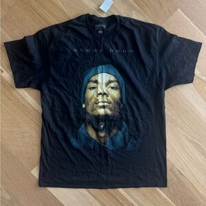 NWT Black Graphic Tee Snoop Dogg tee shirt  XL